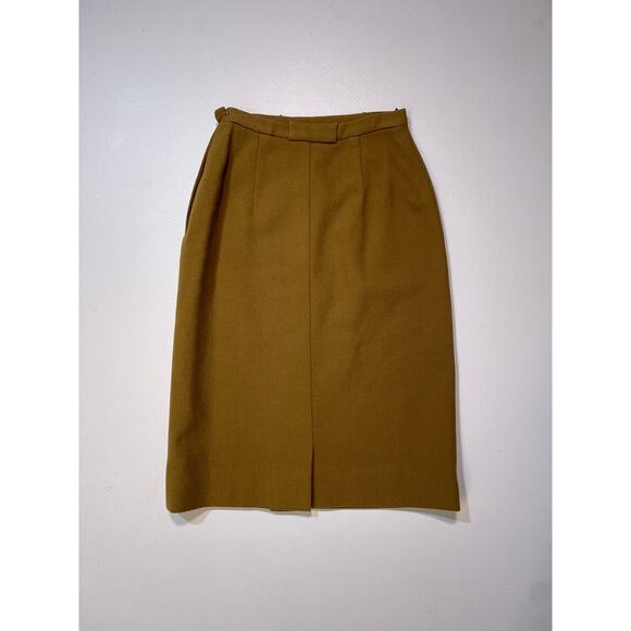 Vintage 1960's PENDLETON Wool Pencil Skirt / Sz 8 / Midi Retro Dark Academia - Picture 4 of 8